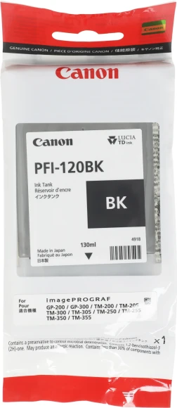 Картридж струйный Canon PFI-120BK 2885C001 черный для Canon imagePROGRAF TM-200/205 Картридж струйный Canon PFI-120BK 2885C001 черный для Canon imagePROGRAF TM-200/205