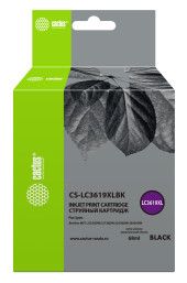 Картридж струйный Cactus CS-LC3619XLBK черный (68мл) для Brother MFC-J2330DW/J2730DW/J3530DW/J3930DW с чипом