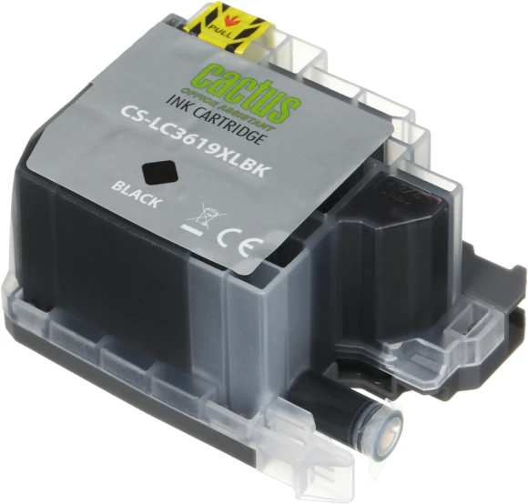Картридж струйный Cactus CS-LC3619XLBK черный (68мл) для Brother MFC-J2330DW/J2730DW/J3530DW/J3930DW с чипом Картридж струйный Cactus CS-LC3619XLBK черный (68мл) для Brother MFC-J2330DW/J2730DW/J3530DW/J3930DW с чипом