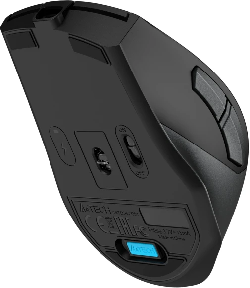 Мышь A4Tech Fstyler FG45CS Air2 серый оптическая 2000dpi silent беспров. USB для ноутбука 7but (FG45CS AIR2 USB (STONE GREY))