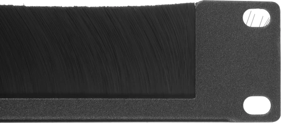 Кабельный органайзер Горизонтальный ЦМО ГКО-Щ-1-9005 щетки 1U шир.:19" глуб.:18.5мм