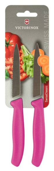 Набор ножей кухон. Victorinox Swiss Classic 6.7796.L5B компл.:2предм. розовый блистер