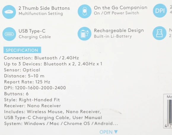 Мышь A4Tech Fstyler FB35C серый/черный оптическая 2000dpi беспров. BT/Radio USB 6but (FB35C SMOKY GREY)
