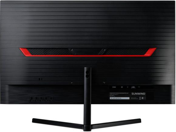Монитор SunWind 23.8" SUN-M24BG110 черный VA LED 16:9 HDMI матовая 250cd 178гр/178гр 1920x1080 165Hz DP FHD USB 2.6кг