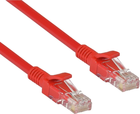 Патч-корд Exegate UTP-RJ45-RJ45-5e-1M-RD 1Гбит/с UTP 4 пары cat.5E CCA 1м красный RJ-45 (m)-RJ-45 (m) (EX258673RUS)