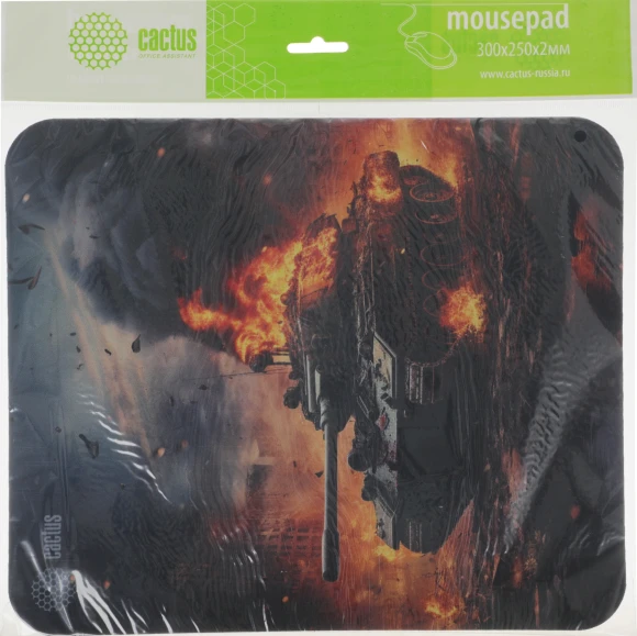 Коврик для мыши Cactus Burning tank рисунок 300x250x3мм (CS-MP-D04M) Коврик для мыши Cactus Burning tank рисунок 300x250x3мм (CS-MP-D04M)