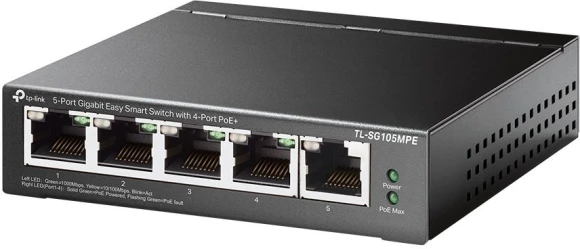 Коммутатор TP-Link TL-SL1311P (L2) 8x100Мбит/с 2x1Гбит/с 1x10Гбит/с 1SFP 8PoE+ 65W неуправляемый