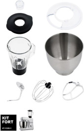 Миксер планетарный Kitfort КТ-1339-1 1400Вт серебристый