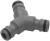 Тройник Gardena 02934-20.000.00 Д.вх.1/2" Д.вых.3/4"