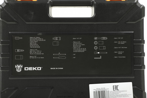 Набор инструментов Deko DKAT108 108 предметов (жесткий кейс)