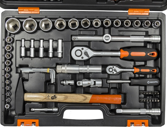 Набор инструментов Вихрь 73/6/7/4 76 предметов (жесткий кейс)