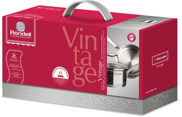 Ковш Rondell Vintage RDS-345 1.5л. d=16см (с крышкой) стальной Ковш Rondell Vintage RDS-345 1.5л. d=16см (с крышкой) стальной