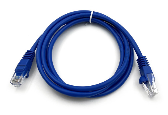 Патч-корд Buro UTP-5E-1,5M-BL UTP 4 пары cat.5E CCA molded 1.5м синий RJ-45 (m)-RJ-45 (m)