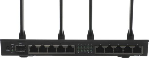 Роутер беспроводной MikroTik RB4011iGS+5HacQ2HnD-IN AC2000 10/100/1000BASE-TX/SFP+ черный