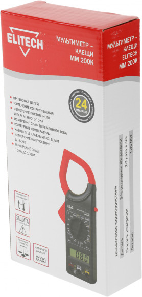 Мультиметр Elitech ММ 200К (182086) Мультиметр Elitech ММ 200К (182086)