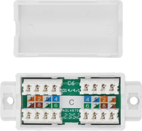 Адаптер Lanmaster TWT-CN110UTP5E проходн. кат.5E бел. Адаптер Lanmaster TWT-CN110UTP5E проходн. кат.5E бел.