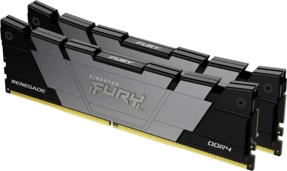Память DDR4 2x8GB 4800MHz Kingston KF448C19RB2K2/16 Fury Renegade Black RTL Gaming PC4-38400 CL19 DIMM 288-pin 1.5В kit single rank с радиатором Ret