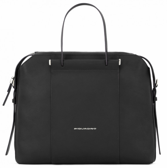 Сумка женская Piquadro Circle CA4577W92/N с отделением для ноутбука 14" черная натур.кожа Сумка женская Piquadro Circle CA4577W92/N с отделением для ноутбука 14" черная натур.кожа
