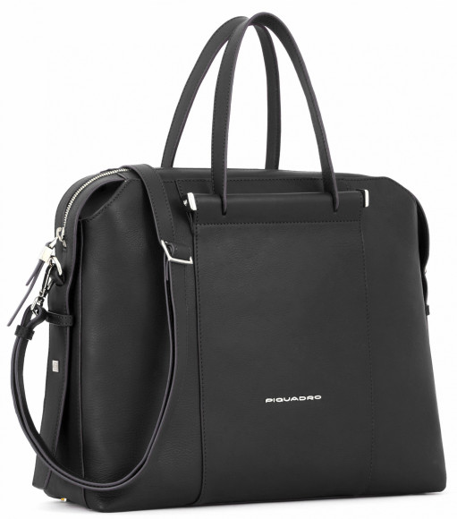 Сумка женская Piquadro Circle CA4577W92/N с отделением для ноутбука 14" черная натур.кожа Сумка женская Piquadro Circle CA4577W92/N с отделением для ноутбука 14" черная натур.кожа