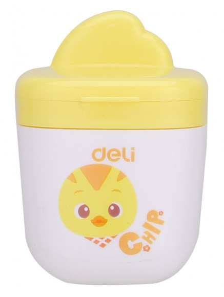 Точилка для карандашей ручная Deli ER01300 1 отверстие пластик ассорти дисплей