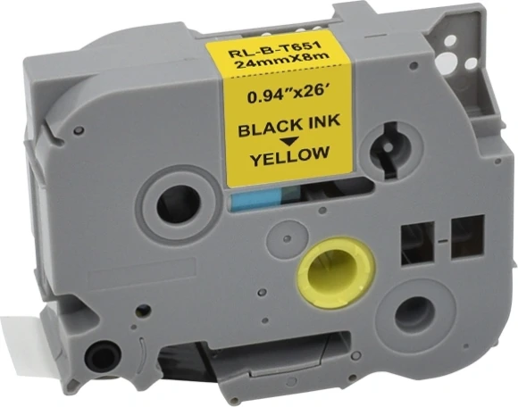 Картридж ленточный Cactus CS-TZE651 TZe-651 черный на желтом 24x8 для Brother 1010/1280/1280VP/2700VP Картридж ленточный Cactus CS-TZE651 TZe-651 черный на желтом 24x8 для Brother 1010/1280/1280VP/2700VP