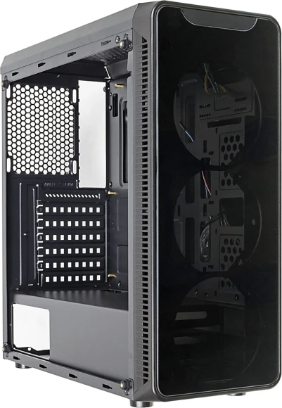 Корпус Accord JP-X черный без БП ATX 6x120mm 2xUSB2.0 1xUSB3.0 audio bott PSU