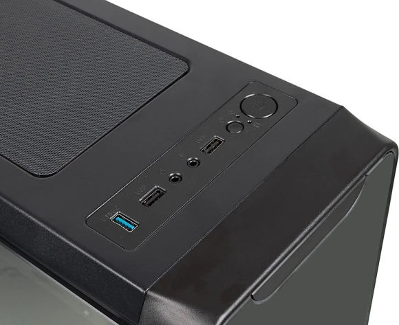 Корпус Accord JP-X черный без БП ATX 6x120mm 2xUSB2.0 1xUSB3.0 audio bott PSU