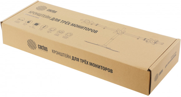 Кронштейн для мониторов Cactus CS-VM-MP330S-BK черный 15"-24" макс.8кг настольный наклон Кронштейн для мониторов Cactus CS-VM-MP330S-BK черный 15"-24" макс.8кг настольный наклон