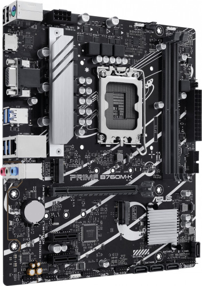Материнская плата Asus PRIME B760M-K Soc-1700 Intel B760 2xDDR5 mATX AC`97 8ch(7.1) GbLAN RAID+VGA+HDMI Материнская плата Asus PRIME B760M-K Soc-1700 Intel B760 2xDDR5 mATX AC`97 8ch(7.1) GbLAN RAID+VGA+HDMI
