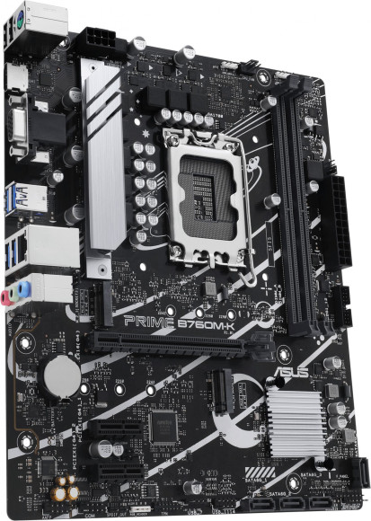 Материнская плата Asus PRIME B760M-K Soc-1700 Intel B760 2xDDR5 mATX AC`97 8ch(7.1) GbLAN RAID+VGA+HDMI Материнская плата Asus PRIME B760M-K Soc-1700 Intel B760 2xDDR5 mATX AC`97 8ch(7.1) GbLAN RAID+VGA+HDMI
