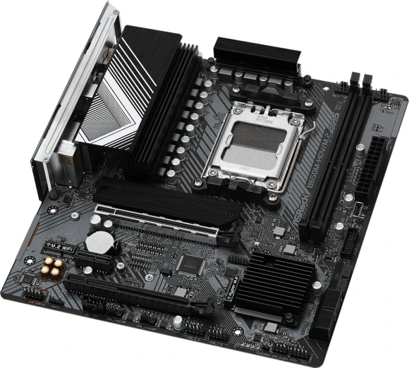 Материнская плата Asrock B650M-HDV/M.2 Socket AM5 AMD B650 2xDDR5 mATX AC`97 8ch(7.1) 2.5Gg RAID+HDMI+DP