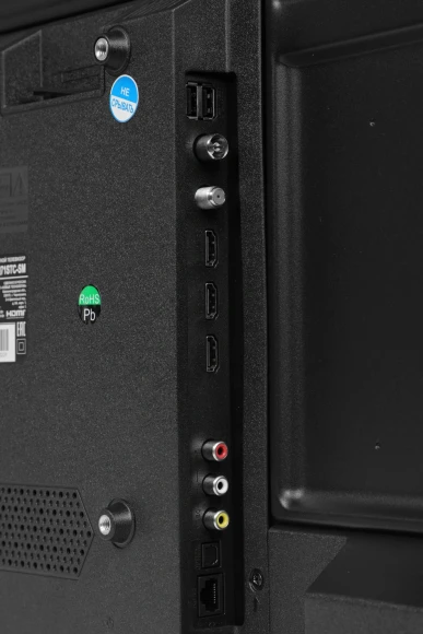 Телевизор QLED PolarLine 55" 55PQ71STC-SM Frameless черный 4K Ultra HD 60Hz DVB-T DVB-T2 DVB-C DVB-S2 USB WiFi Smart TV (RUS)