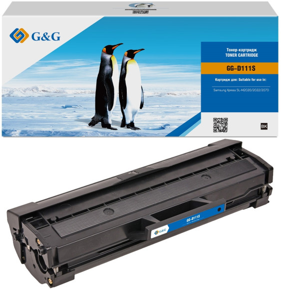 Картридж лазерный G&G GG-D111S черный (1000стр.) для Samsung Samsung Xpress SL-M2020/2022/2070 Картридж лазерный G&G GG-D111S черный (1000стр.) для Samsung Samsung Xpress SL-M2020/2022/2070