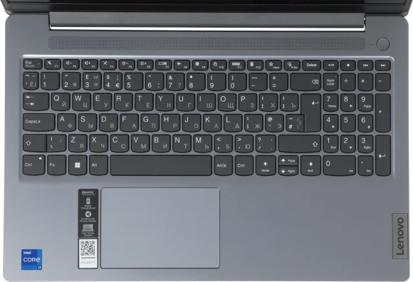 Ноутбук Lenovo IdeaPad Slim 3 15IRH8 Core i7 13620H 16Gb SSD512Gb Intel UHD Graphics 15.6" IPS FHD (1920x1080) без ОС grey WiFi BT Cam (83EM003TPS)