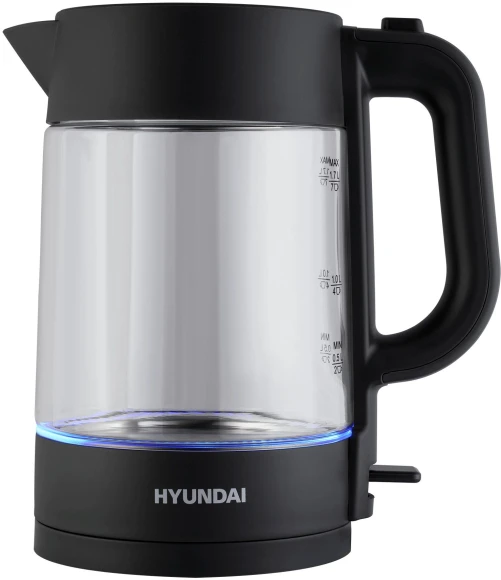 Чайник электрический Hyundai HYK-G7707 1.7л. 2200Вт графит корпус: стекло