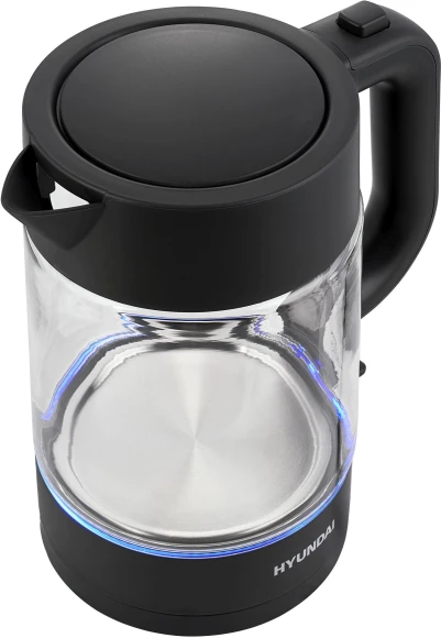 Чайник электрический Hyundai HYK-G7707 1.7л. 2200Вт графит корпус: стекло