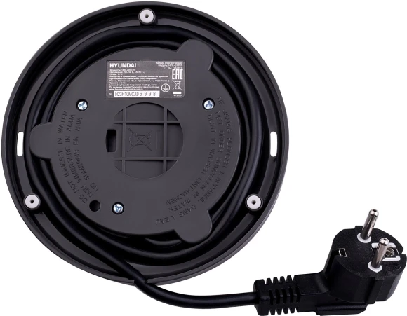 Чайник электрический Hyundai HYK-G7707 1.7л. 2200Вт графит корпус: стекло