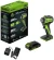 Гайковерт Greenworks G24IW200 аккум. патрон:квад.3/8" (3803607CUB)