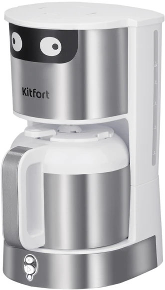 Кофеварка рожковая Kitfort КТ-7467 1100Вт белый/черный