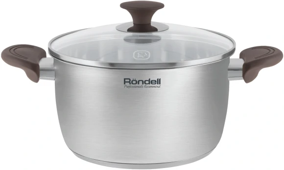 Кастрюля Rondell Coffee Bean RDS-1645 5.7л. d=24см (с крышкой) стальной