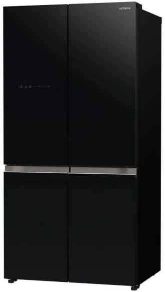 Холодильник Hitachi R-WB720PUC1 GCK 3-хкамерн. черный стекло инвертер