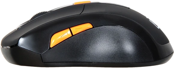 Мышь Оклик 585MW черный оптическая 1600dpi беспров. USB для ноутбука 6but (351687)