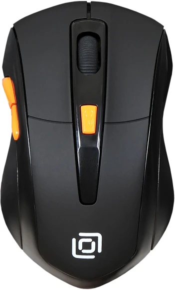 Мышь Оклик 585MW черный оптическая 1600dpi беспров. USB для ноутбука 6but (351687)