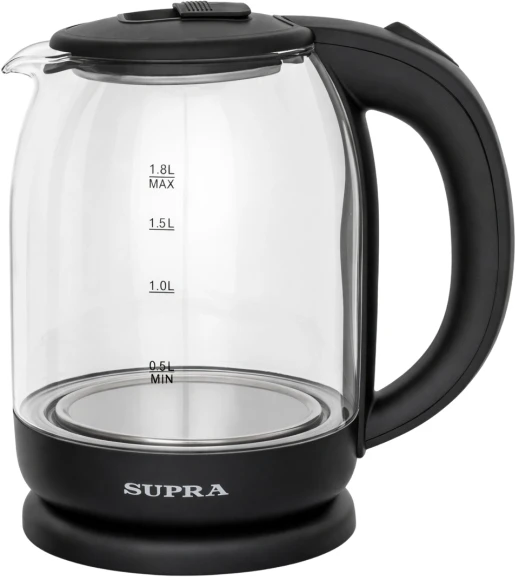 Чайник электрический Supra KES-1859G 1.8л. 1800Вт черный корпус: стекло/пластик Чайник электрический Supra KES-1859G 1.8л. 1800Вт черный корпус: стекло/пластик