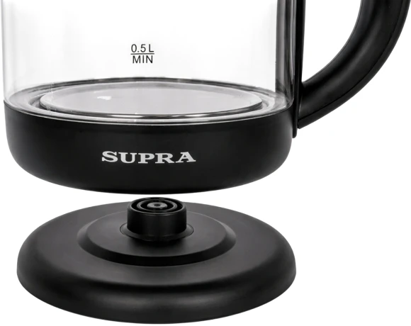 Чайник электрический Supra KES-1859G 1.8л. 1800Вт черный корпус: стекло/пластик Чайник электрический Supra KES-1859G 1.8л. 1800Вт черный корпус: стекло/пластик