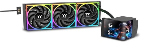 Система водяного охлаждения Thermaltake MAGCurve 360 Ultra ARGB Soc-AM5/AM4/1200/1700/1851 черный 4-pin 32.8-35.1dB Al LCD Ret (CL-W453- PL12SW-A) Система водяного охлаждения Thermaltake MAGCurve 360 Ultra ARGB Soc-AM5/AM4/1200/1700/1851 черный 4-pin 32.8-35.1dB Al LCD Ret (CL-W453- PL12SW-A)