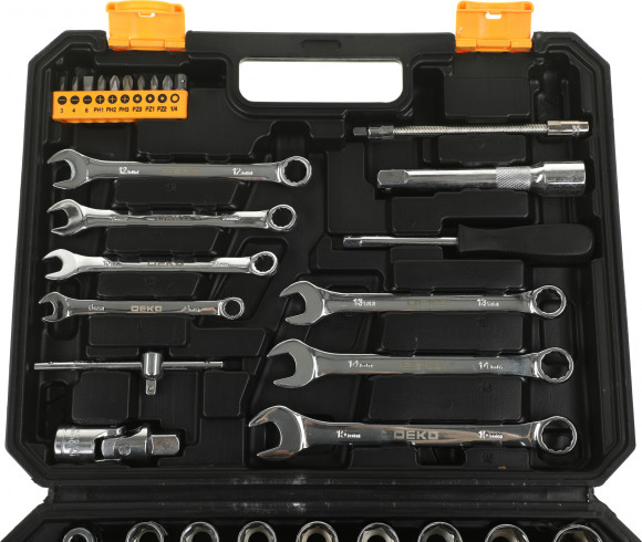 Набор инструментов Deko DKAT82 82 предмета (жесткий кейс) Набор инструментов Deko DKAT82 82 предмета (жесткий кейс)