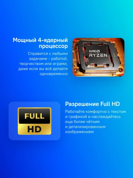 Ноутбук Lenovo IdeaPad Slim 3 15AMN8 Ryzen 5 7520U 16Gb SSD512Gb AMD Radeon 610M 15.6" IPS FHD (1920x1080) без ОС grey WiFi BT Cam (82XQ00N7PS)