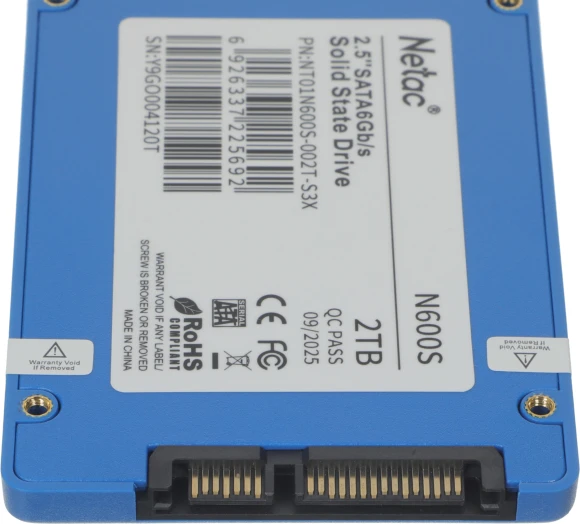 Накопитель SSD Netac SATA-III 2TB NT01N600S-002T-S3X N600S 2.5"