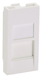 Вставка Panduit CFA1FSAW-X прямая со шторкой 22.5x45 1xMini-Com пвх белый (упак.:10шт)